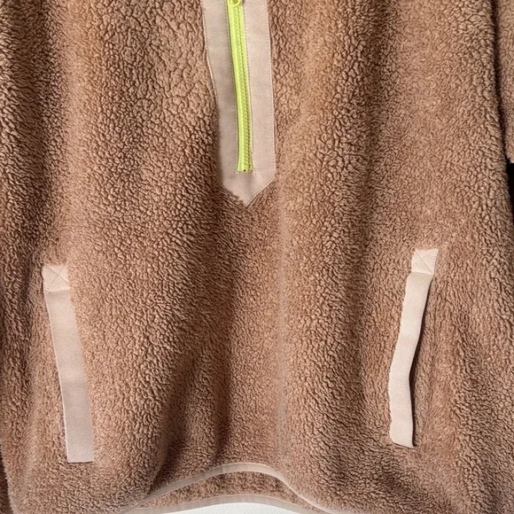 J. Crew Tan Sherpa Pullover - Picture 4 of 7